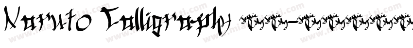 Naruto Calligraphy 字体字体转换